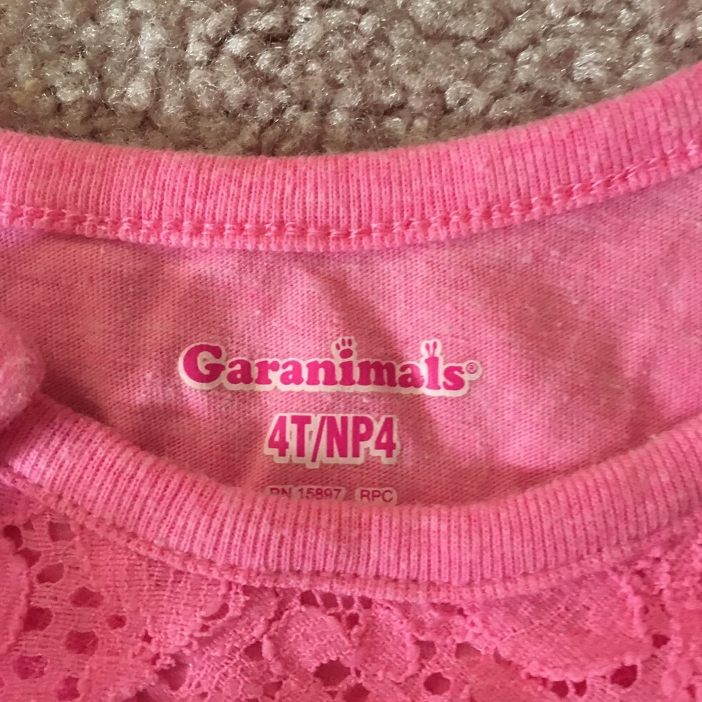 Pink tank top with ruffles